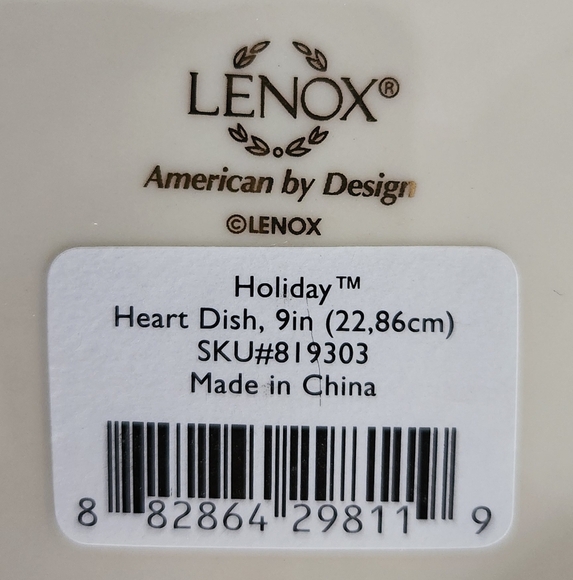 🎄 Lenox “Home Is Where The Heart Is” Christmas Plate – Heart-Shaped, Holiday - Picture 6 of 10